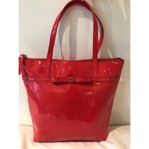 KATE SPADE JERALYN CAMELLIA STREET TOTE Patent L.